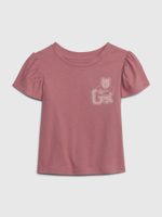 GAP 786019-01 Dětské organic tričko Růžová