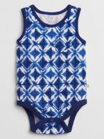 GAP 682673-01 Baby body print Tmavě modrá