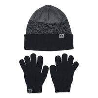 UNDER ARMOUR B's Beanie & Glove Combo-BLK