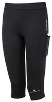 RONHILL W TECH REVIVE STRETCH CAPRI, all blk