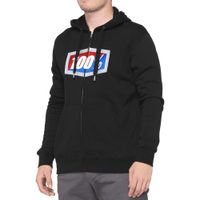 100% OFFICIAL Zip Hoodie Fleece Black