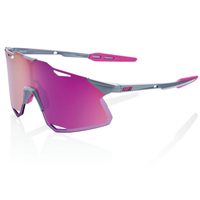 100% HYPERCRAFT - Gloss Light Grey - Purple Multilayer Mirror Lens