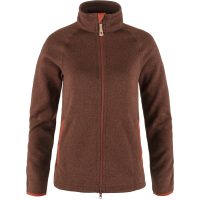 FJÄLLRÄVEN Övik Fleece Zip Sweater W Autumn Leaf