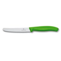 6.7836.L114 Nůž na rajčata zelený 11 cm vlnka