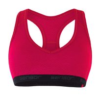 SENSOR MERINO DF women's bra magenta