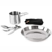 GSI OUTDOORS Glacier Stainless 1 Person Set