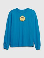 GAP 514088-01 Dětské tričko GAP & Smiley® Modrá