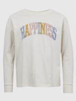GAP 521351-00 Dětské tričko Happiness Bílá