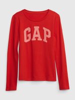 GAP 496218-01 Dětské tričko s dlouhým rukávem Červená