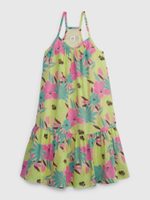 GAP 861574-00 Dětské květované šaty na ramínka Barevná