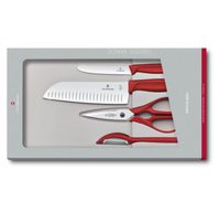 VICTORINOX Kuchyňská sada Swiss Classic, červená, 4 ks