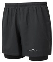 RONHILL M CORE TWIN SHORT, black/bright wht