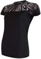 SENSOR COOLMAX IMPRESS women's shirt black/sea