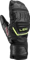 LEKI WCR Team 3D Junior Mitt, black-ice lemon