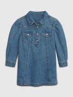 GAP 740201-00 Dětské džínové šaty Modrá