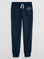 GAP 550068-01 Dětské tepláky fleece logo joggers Tmavě modrá