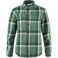 FJÄLLRÄVEN Singi Flannel Overshirt W Patina Green-Deep Patina