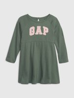 GAP 794904-00 Dětské šaty s logem Zelená
