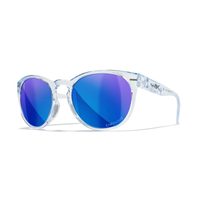 WILEY X COVERTCaptivate Polarized - Blue Mirror - Smoke Grey/Gloss Crystal Light Sapphire Blue