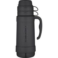 THERMOS Glass thermos with two cups 1,8 l black