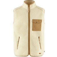 FJÄLLRÄVEN Vardag Pile Fleece Vest M Chalk White-Buckwheat Brown