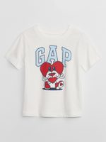 GAP 748025-09 Dětské tričko s potiskem Bílá