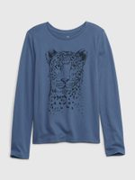 GAP 432106-01 Dětské tričko z organické bavlny Modrá