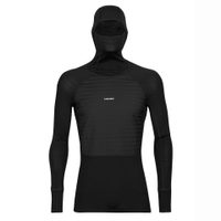 ICEBREAKER M ZoneKnit Insulated LS Hoodie BLACK