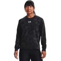 UNDER ARMOUR Rival Terry Print Crew, Black
