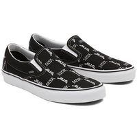 VANS UA CLASSIC SLIP-ON (SHADOW VANS), BLACK/TRUE WHITE