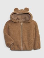 GAP 785786-00 Dětská bunda sherpa Hnědá