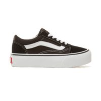 VANS KIDS OLD SKOOL PLATFORM SHOES (4-8 roků) Black-True White