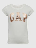 GAP 460525-09 Dětské tričko s logem GAP Bílá