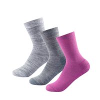 DEVOLD Daily Medium Woman Sock 3Pk, Anemone Mix