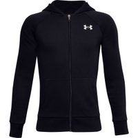 UNDER ARMOUR UA RIVAL COTTON FZ HOODIE, Black