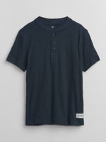 GAP 602588-05 Dětské tričko s knoflíčky Tmavě modrá