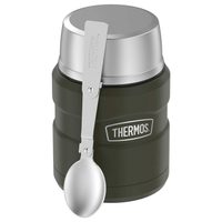 THERMOS Termoska na jídlo se skládácí lžící a šálkem 470 ml vojenská zelená