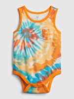 GAP 682673-02 Baby body print Oranžová
