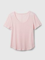 GAP Lněné tričko Růžová