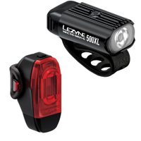 LEZYNE LIGHT PAIR HECTO DRIVE 500XL / KTV DRIVE+ PAIR BLACK / BLACK