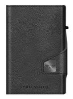 TRU VIRTU Twin Wallet Click & Slide - leath. Nappa Black