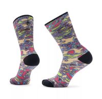 SMARTWOOL ATHLETIC IN A DAZE PRINT CR, power pink