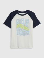 GAP 636386-01 Dětské tričko s potiskem Bílá