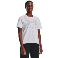 UNDER ARMOUR LOGO AOP HEAVYWEIGHT SS, white