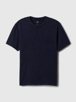 GAP Bavlněné tričko s vysokou gramáží Tmavě modrá
