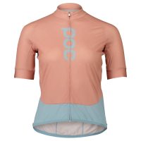 POC W's Essential Road Logo Jersey Rock Salt/Mineral Blue