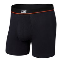 SAXX NON-STOP STRETCH COTTON BOXER BRIEF FLY, black