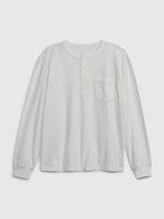 GAP 736038-02 Dětské tričko s kapsičkou Bílá