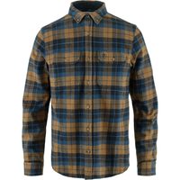 FJÄLLRÄVEN Singi Heavy Flannel Shirt M, Dark Navy-Buckwheat Brown