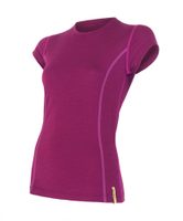 SENSOR MERINO ACTIVE women's shirt neck sleeve lilla